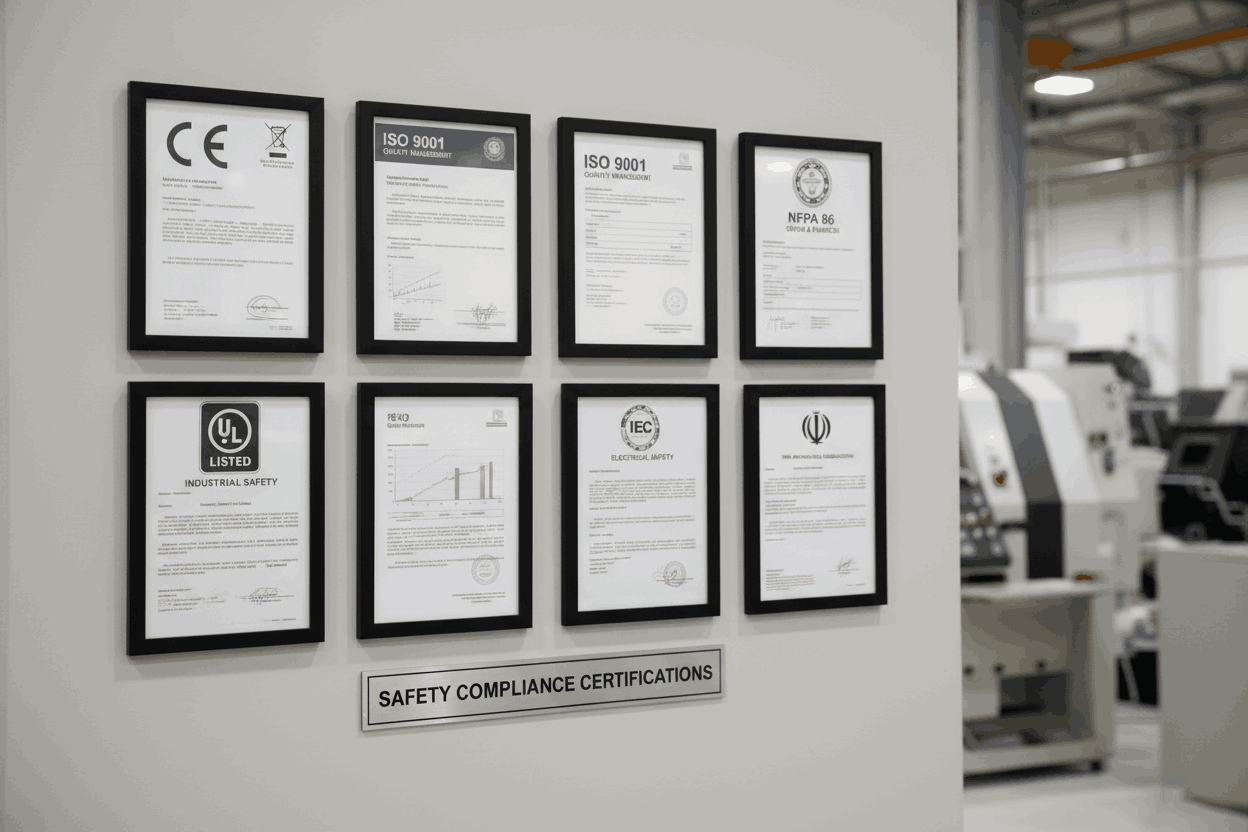 عامل های مؤثر بر ایمنی فرهای صنعتی و استانداردهایی که باید هنگام خرید بررسی شود