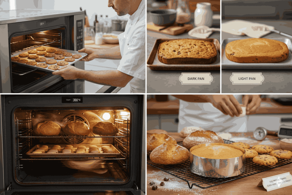 بررسی عوامل مؤثر بر یکنواختی پخت و جلوگیری از سوختن لبه ها